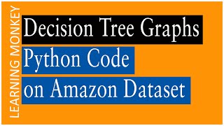 Decision Tree Graphviz Python Code on Amazon Data set |Lesson 94 | Machine Learning | Learning Monke