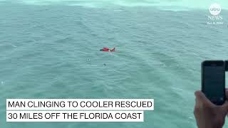 Man floating on cooler off Florida coast rescued after Hurricane Milton