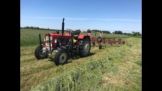 Pożyczyłem Ciapka od Słomka na sianokosy! Zgrabianie siana Ursusem C-330 bez kabiny