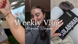 Weekly Vlog | Primeira tatuagem, limpezas & rotina capilar