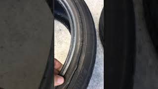 Landsail Tires Review. Danger!! The Tires Shop discover an unusual ripping on the inside walls.