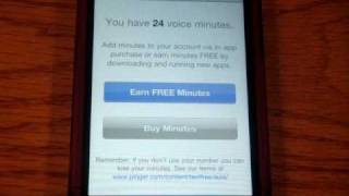TextFree with Voice (How to Get New Calling Minutes)