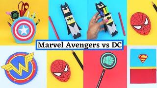 6 DIY Amazing Superhero School Supplies| Marvel Avengers vs DC School Supplies| Best out of Waste