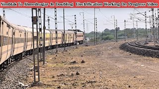 Manmad - Daund Doubling Project : Nimblak To Ahmednagar Jn Working On Progress Video