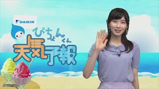 ぴちょんくん天気予報 檜山沙耶 2022年8月7日（日）《ウェザーニュースLIVE切り抜き》