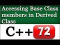 Changing Access Level of Base Class Members in Derived Class in C++