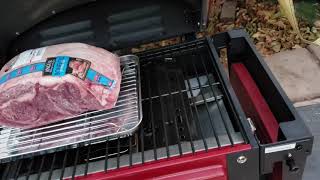 Smoke Hollow Grill Smoker unpackage break in \u0026 prep for Christmas meal