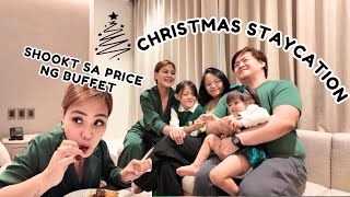 STAYCATION SA ARAW NG PASKO + ANG MAHAL NG BUFFET! MASARAP KAYA? | AustriaFamilyVlogs