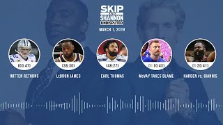 UNDISPUTED Audio Podcast (03.01.19) with Skip Bayless, Shannon Sharpe & Jenny Taft | UNDISPUTED