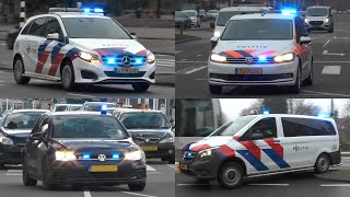 [Rijdt verkeerd] Politie Noodhulp, Hondengeleider en OBT met spoed door Rotterdam! #1444