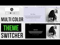 Multicolor Theme Switcher - HTML CSS and Javascript | Light / Dark Mode with Local Storage