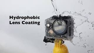 RockFace Cameras Hydrophobic Lens Coating in action