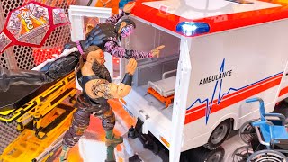 Jeff Hardy vs Braun Strowman -  Action Figure Ambulance Match! Hardcore Championship!