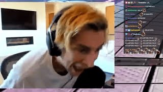 xQc lost to finish lines after accidentally rammed the Corner of it