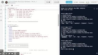 Python Dictionary Worksheet 1