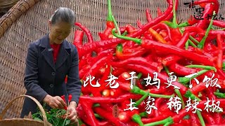 【手藝人】湖北鄉村特色|土家族稀辣椒| chili sauce 湖北土家族下飯神器，有壹種比老幹媽更下飯的醬，妳壹定沒吃過！#chinesefood #中國美食 #非遺