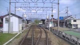 前面展望　樽見鉄道　大垣→樽見　2013/04/04撮影