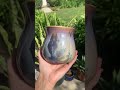 STUNNING crystalline glaze with blue, purple and gold tones! #shorts #shortvideo #pottery