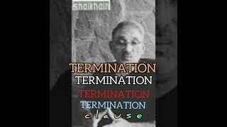 what is a termination clause | how to draft a contract #shorts | English@Shaikhain