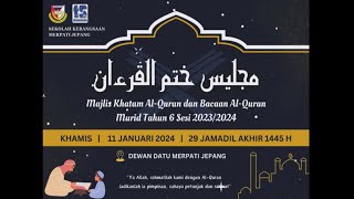 Majlis Khatamal Quran Murid Tahun 6 sesi 2023/2024 SK Merpati Jepang