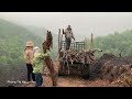 full video of 35 days of farm truck driving in the rain finding scrap and finding a jar of money