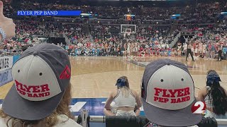 Flyer Pep Band celebrates NCAA appearance