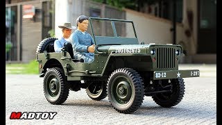 MADTOY ตอนที่899 รถบังคับ จี๊ฟสเกล Jeep Willy 1/10 หลังคาผ้า 1,890 บาท