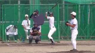 東大阪大柏原高校・野球部：紅白戦2014年8月13日(水)