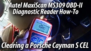 Autel MaxiScan MS309 OBD-II Reader | Tutorial On 2006 Porsche Cayman S