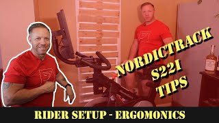 NordicTrack S22i How to: set up for proper rider ergonomics