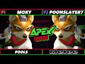 Apex 2022 - moky (Fox) Vs. PoonSlayer7 (Fox) SSBM Melee Tournament