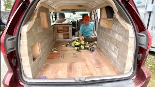 Mini Van Camper Conversion | How to build a Mini Van Step by Step to classy Tiny Home