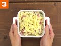 7 cut recipe：【3stepかんたんレシピ】簡単ポテサラチーズ焼き