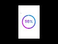 Circular Progress Bar With Number Counting | Html CSS JavaScript #shorts
