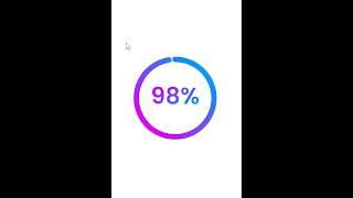 Circular Progress Bar With Number Counting | Html CSS JavaScript #shorts