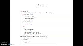 Implement Stack using Linked List | JAVA