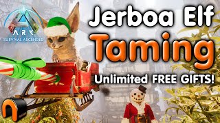 Ark JERBOA ELF TAMING - FREE ENDLESS Mistletoe \u0026 Coal To Build EVERYHTING!