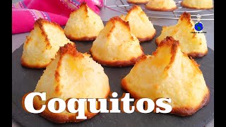 Coquitos o Besitos de Coco | Receta SUPER FÁCIL DE HACER muy RICA Y ECONÓMICA