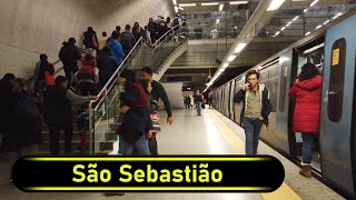 Metro Station São Sebastião - Lisbon 🇵🇹 - Walkthrough 🚶