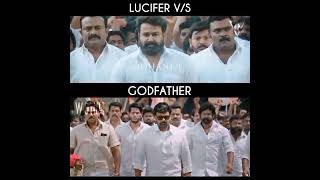 Lucifer Vs Godfather Trailer Close Enough 👀 Mohanlal | Chiranjeevi | Godfather Official Trailer