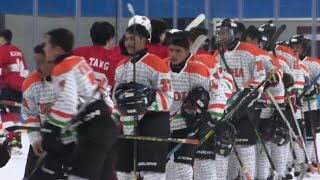 Highlights  of ASIA CUP 2024-25 ICE HOCKEY  🏑 INDIA🇮🇳VS HONGKONG🇭🇰(0-30)😱