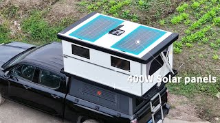 P-Show X series POP-UP rooftop sleeper with electrical open and close