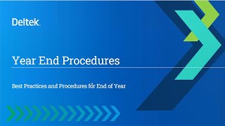 Deltek ComputerEase Payroll 2024 Year End Webinar - Best Practices and Procedures for End of Year