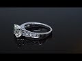 asscher cut pave engagement ring vs2 f egl usa pav 5193 14kw