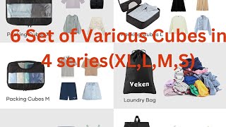 Veken packing Cubes For Travel Accessories | Travel Essentials | TRENDING PRODUCTS