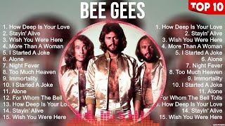 Bee Gees Greatest Hits 2023   Pop Music Mix   Top 10 Hits Of All Time