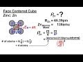 Chemistry - Liquids and Solids (31 of 59) Crystal Structure: Density of Zinc