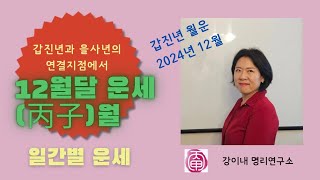 12월운세: 갑진년 병자월 일간별운세(12/7 대설)