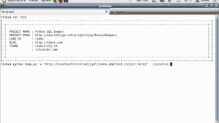 Python SQL Dumper - How to set BLIND SQL injection