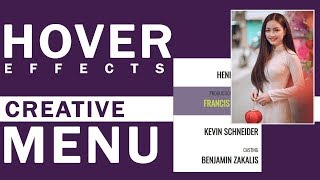 Creative Menu Item Hover Effects || CSS Hover Effects for menu 2019